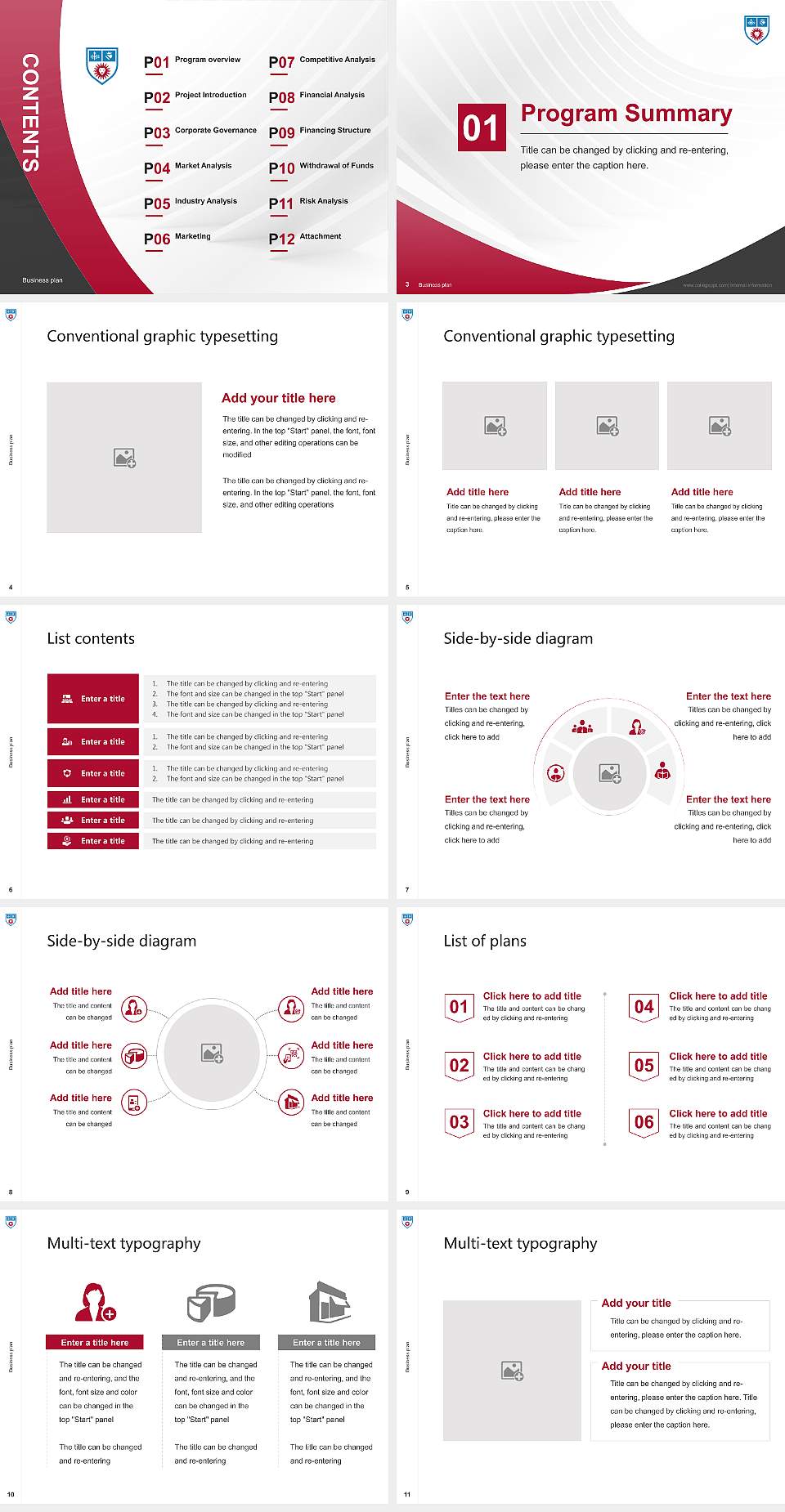 Loyola Marymount University Competition/Entrepreneurship Contest PPT Template4:3 ratio PPT effect preview image2