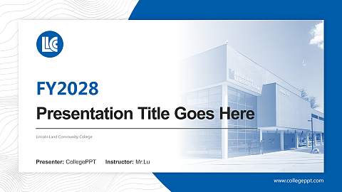 Lincoln Land Community College Academic Presentation/Research Findings Report PPT Template