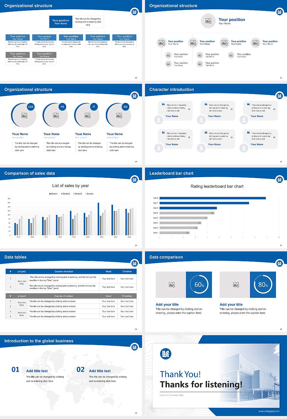 Lincoln Land Community College Academic Presentation/Research Findings Report PPT Template16:9 ratio PPT effect preview image4