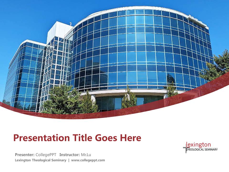 Lexington Theological Seminary Course/Courseware Creation PPT Template4:3 ratio PPT effect preview image5