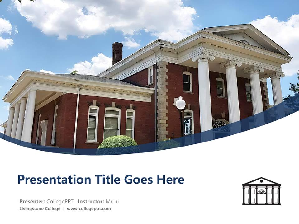 Livingstone College Course/Courseware Creation PPT Template4:3 ratio PPT effect preview image5