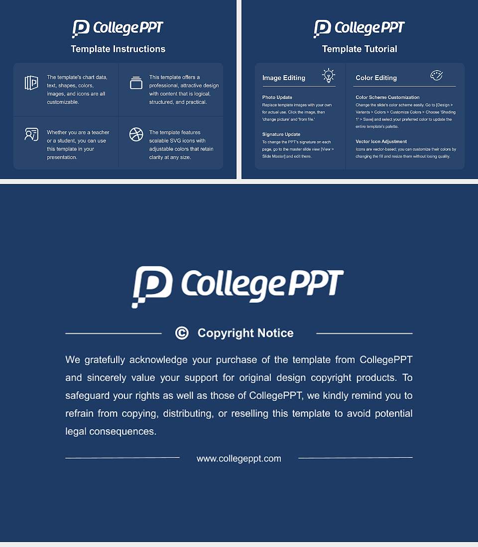 Livingstone College Course/Courseware Creation PPT Template4:3 ratio PPT effect preview image5
