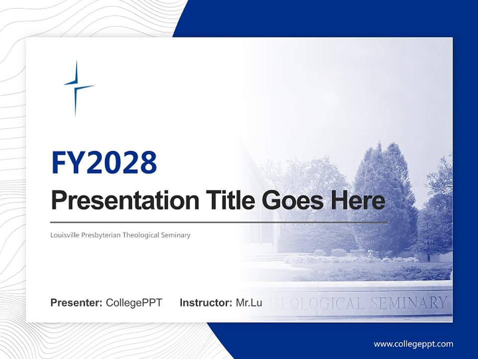 Louisville Presbyterian Theological Seminary Academic Presentation/Research Findings Report PPT Template4:3 ratio PPT effect preview image5