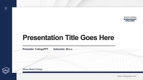 Maine Media College Thesis Proposal/Graduation Defense PPT Template