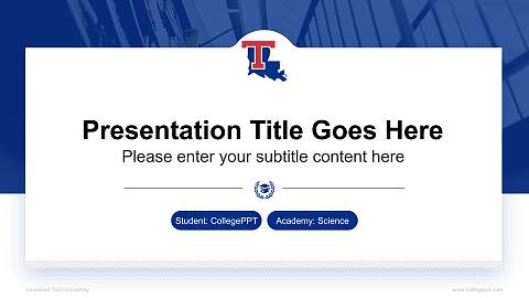 Louisiana Tech University National Scholarship Defense PPT Template