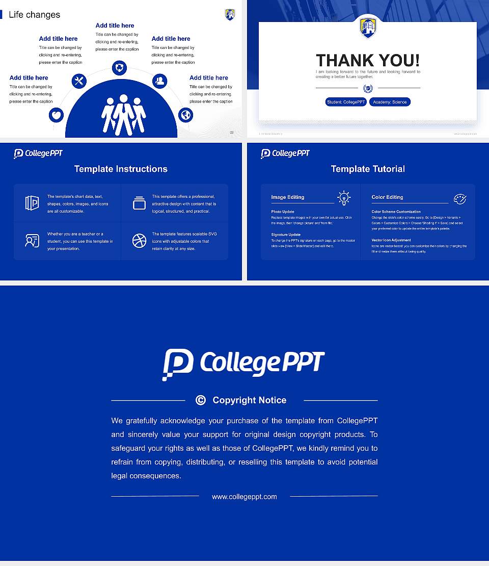 Limestone University National Scholarship Defense PPT Template16:9 ratio PPT effect preview image4