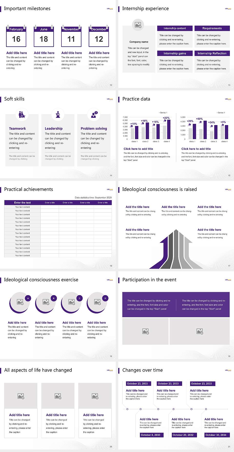 Louisiana State University Health Sciences Center-New Orleans National Scholarship Defense PPT Template4:3 ratio PPT effect preview image3