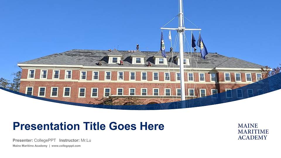 Maine Maritime Academy Course/Courseware Creation PPT Template16:9 ratio PPT effect preview image
