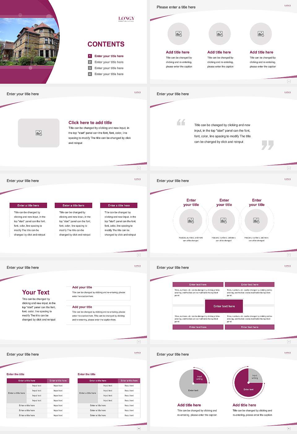 Longy School of Music of Bard College Course/Courseware Creation PPT Template16:9 ratio PPT effect preview image2