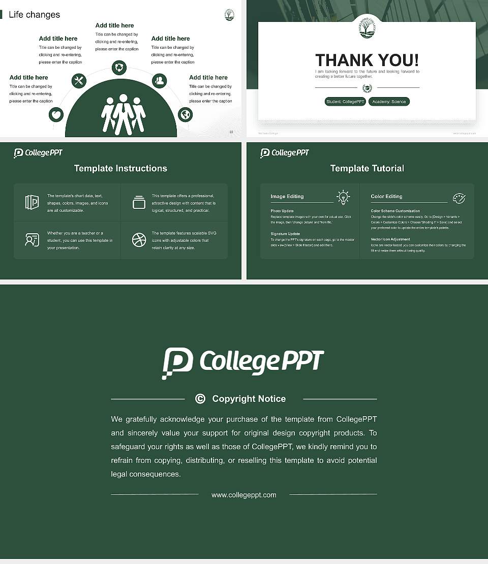 Marlboro College National Scholarship Defense PPT Template16:9 ratio PPT effect preview image4