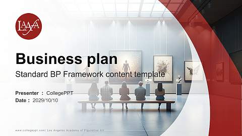 Los Angeles Academy of Figurative Art Competition/Entrepreneurship Contest PPT Template