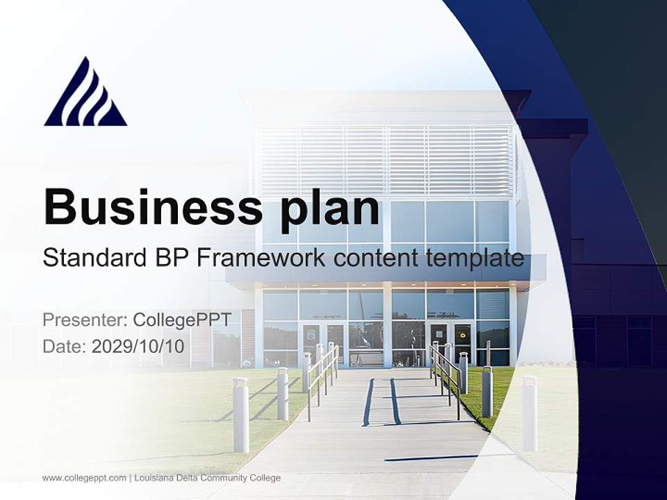 Louisiana Delta Community College Competition/Entrepreneurship Contest PPT Template4:3 ratio PPT effect preview image9