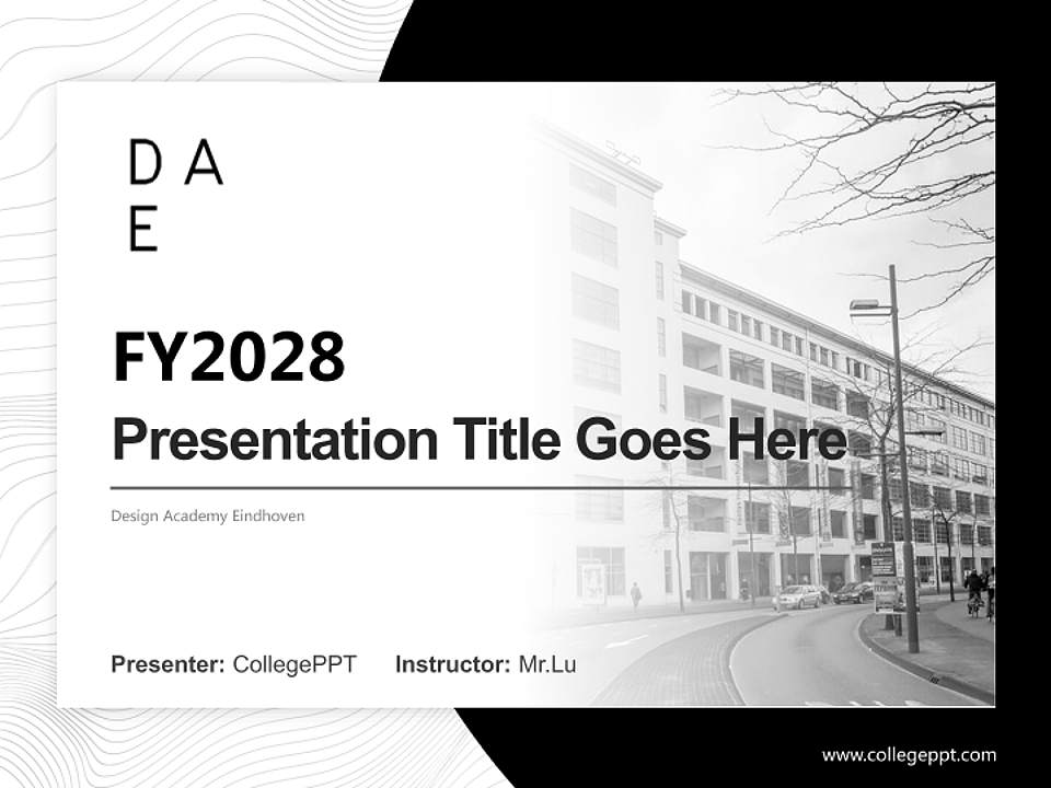 Design Academy Eindhoven Academic Presentation/Research Findings Report PPT Template4:3 ratio PPT effect preview image5