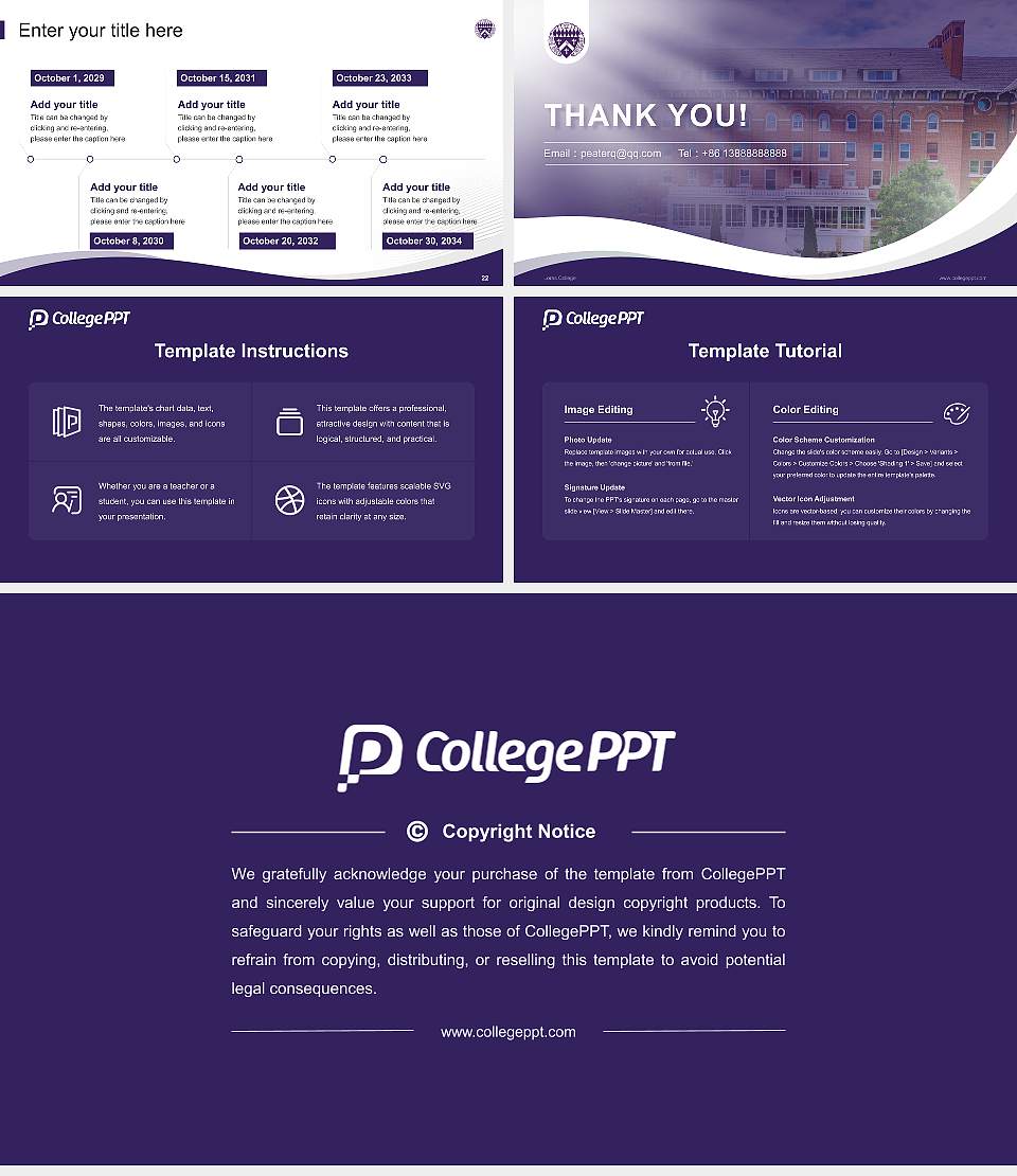 Loras College Lecture Sharing and Networking Event PPT Template16:9 ratio PPT effect preview image4