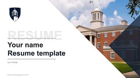 Lyon College Resume PPT Template
