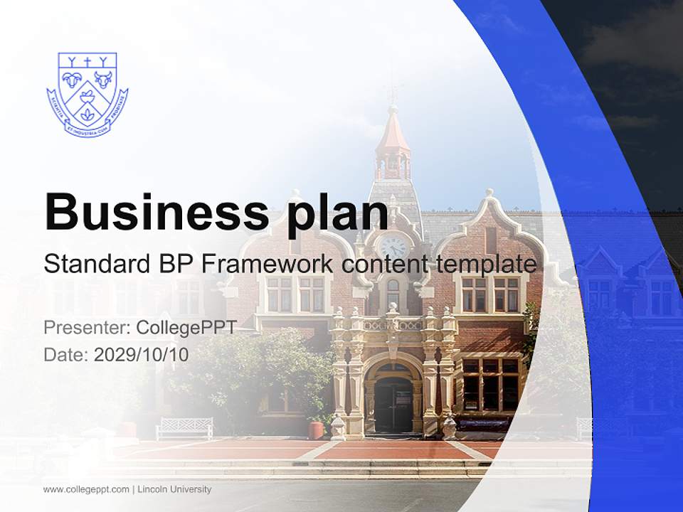 Lincoln University Competition/Entrepreneurship Contest PPT Template4:3 ratio PPT effect preview image9