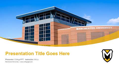 Manchester University Course/Courseware Creation PPT Template