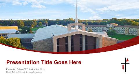 Lincoln Christian University Course/Courseware Creation PPT Template