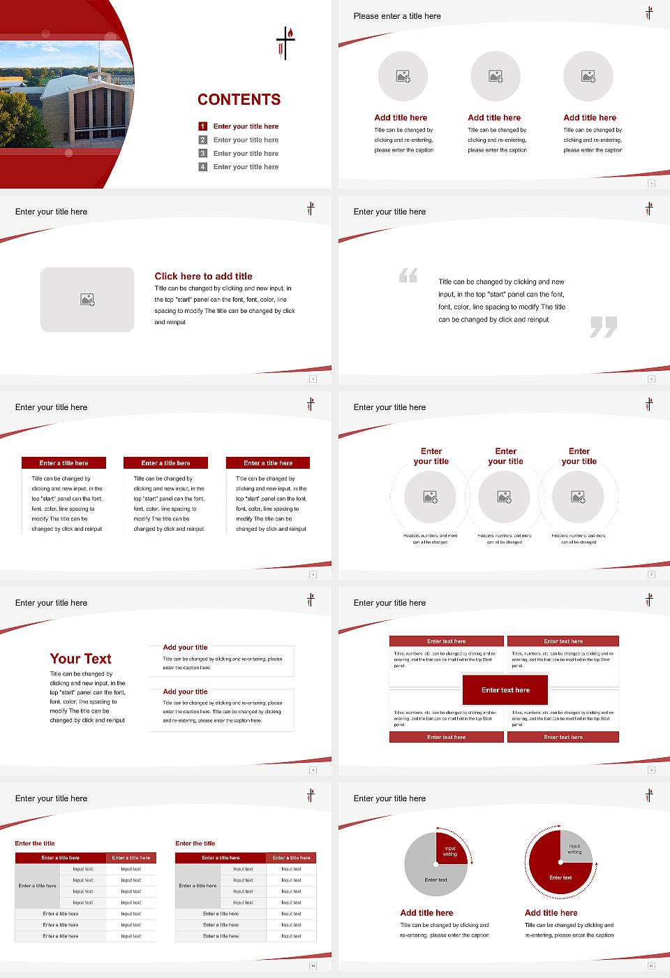 Lincoln Christian University Course/Courseware Creation PPT Template16:9 ratio PPT effect preview image2