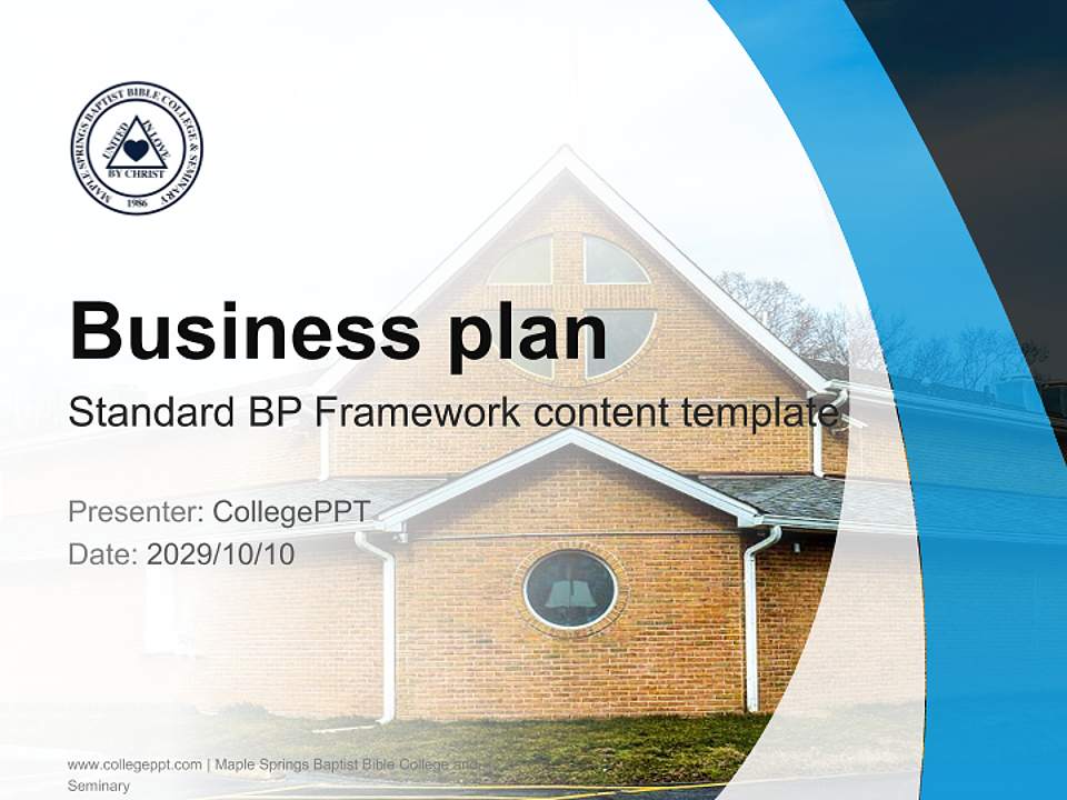 Maple Springs Baptist Bible College and Seminary Competition/Entrepreneurship Contest PPT Template4:3 ratio PPT effect preview image9