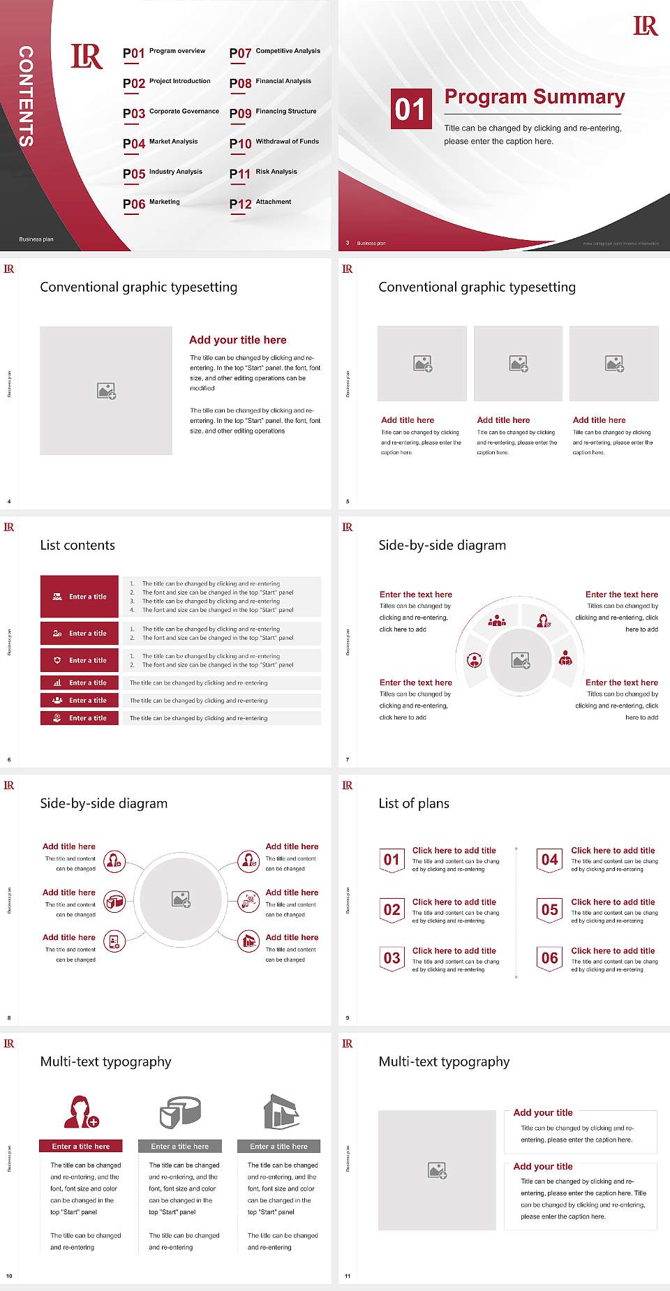 Lenoir-Rhyne University Competition/Entrepreneurship Contest PPT Template4:3 ratio PPT effect preview image2