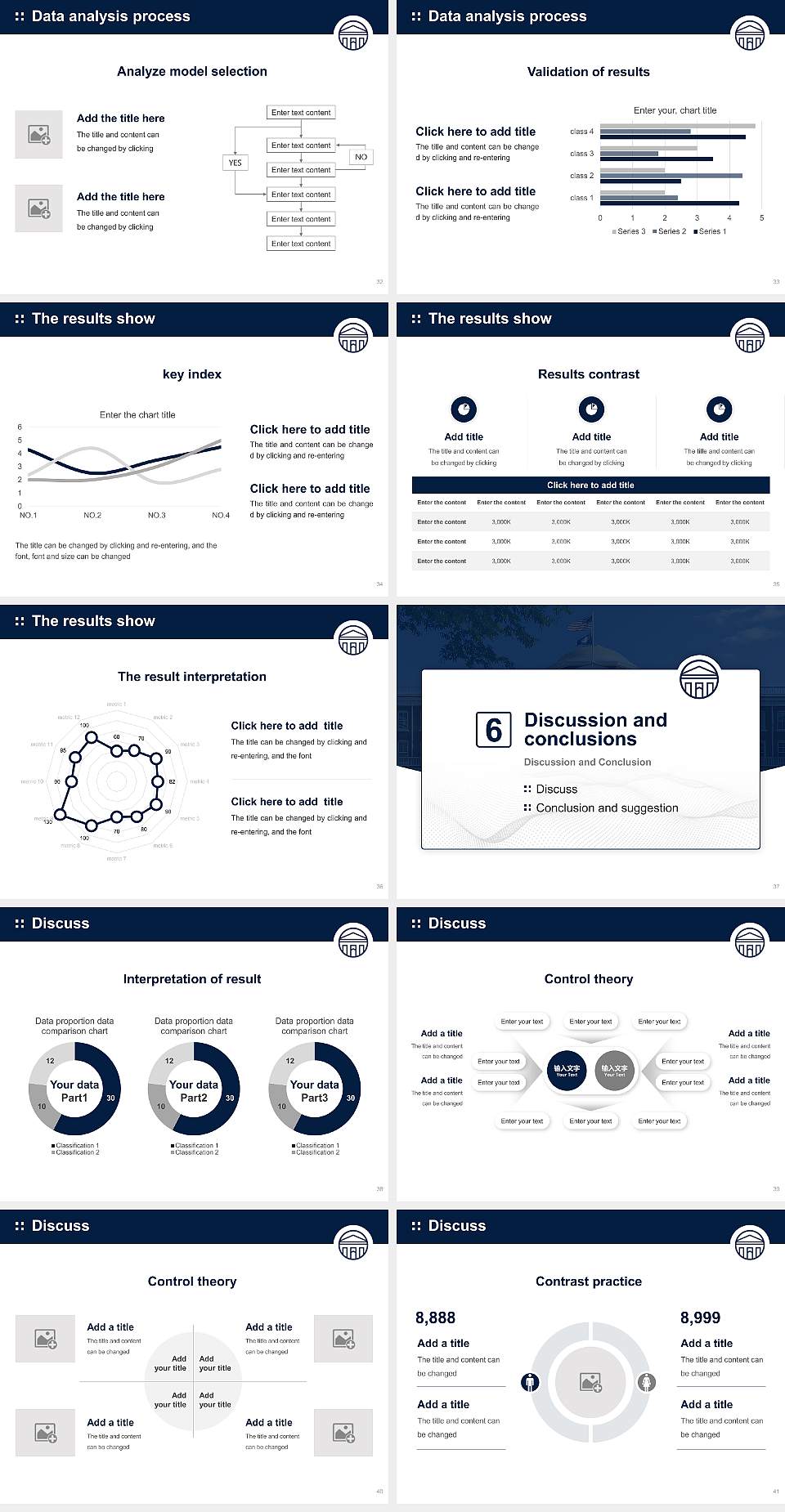 Longwood University Graduation Thesis Defense PPT Template4:3 ratio PPT effect preview image5