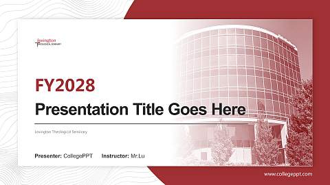 Lexington Theological Seminary Academic Presentation/Research Findings Report PPT Template