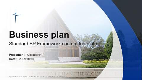 Louisville Presbyterian Theological Seminary Competition/Entrepreneurship Contest PPT Template