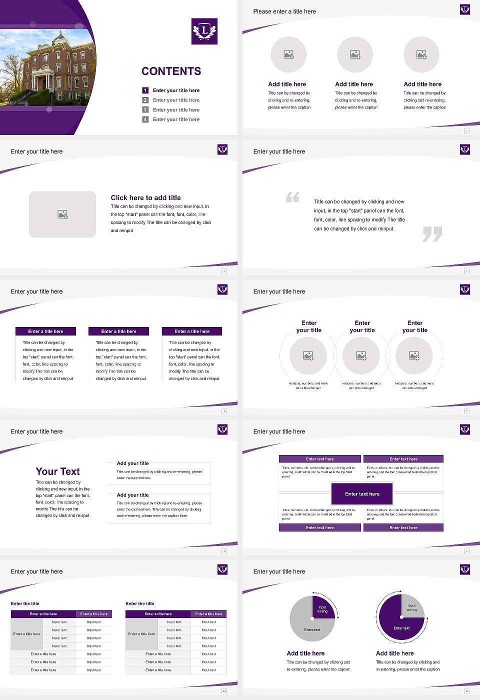 Linfield University-Mcminnville Campus Course/Courseware Creation PPT Template16:9 ratio PPT effect preview image2