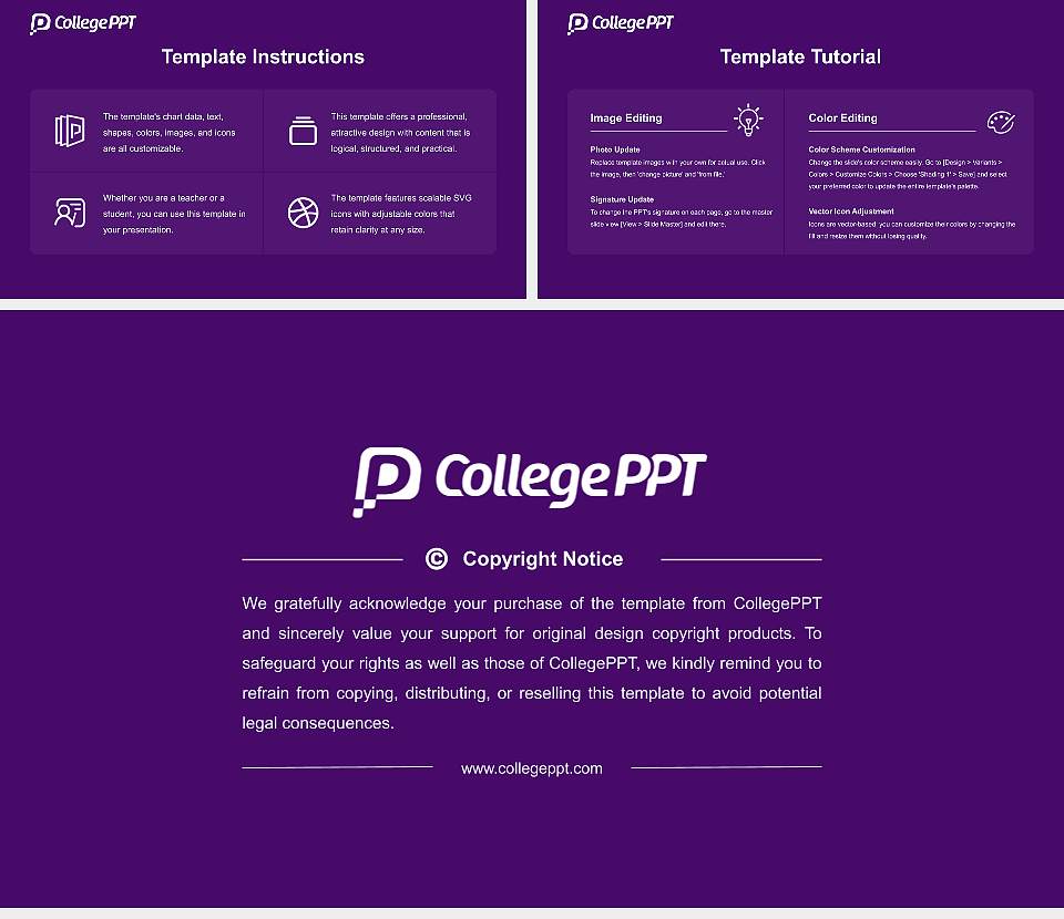 Linfield University-Mcminnville Campus Course/Courseware Creation PPT Template16:9 ratio PPT effect preview image5