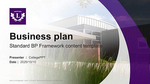 Linfield University-School of Nursing Competition/Entrepreneurship Contest PPT Template