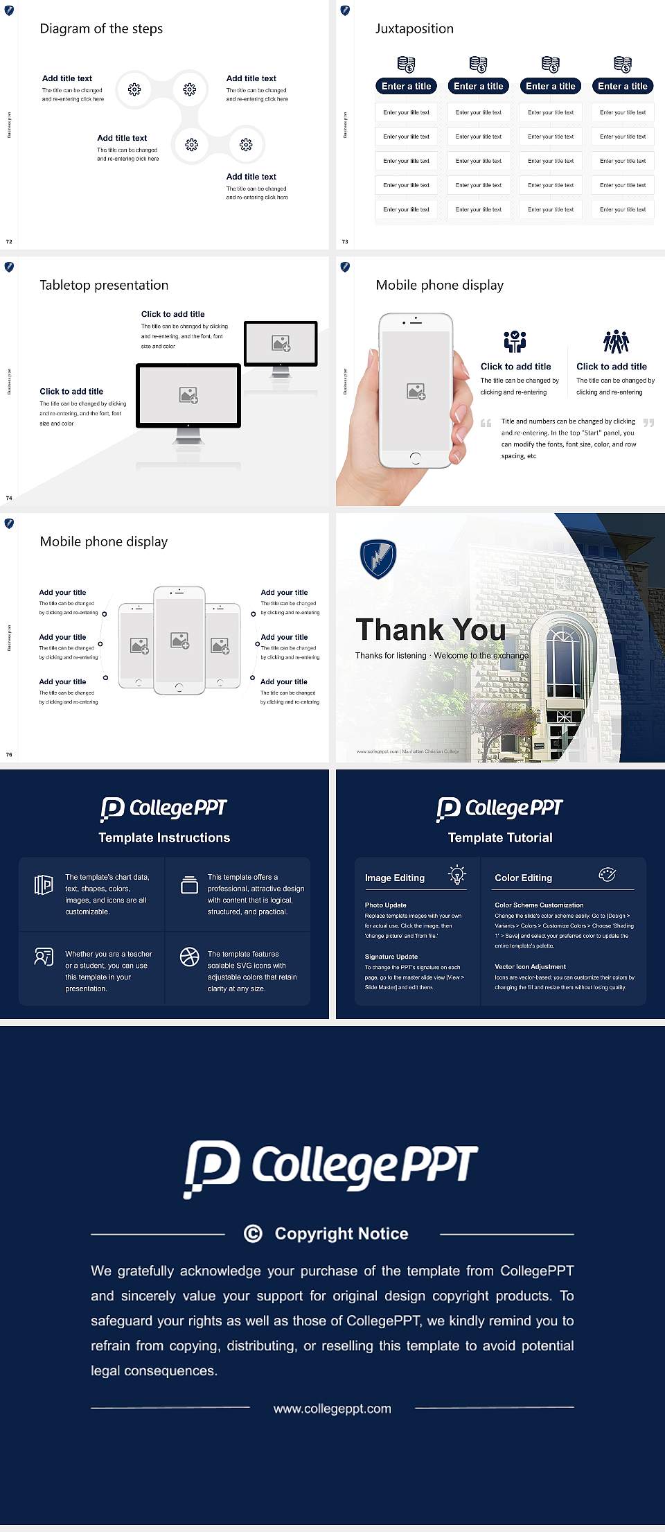 Manhattan Christian College Competition/Entrepreneurship Contest PPT Template4:3 ratio PPT effect preview image9