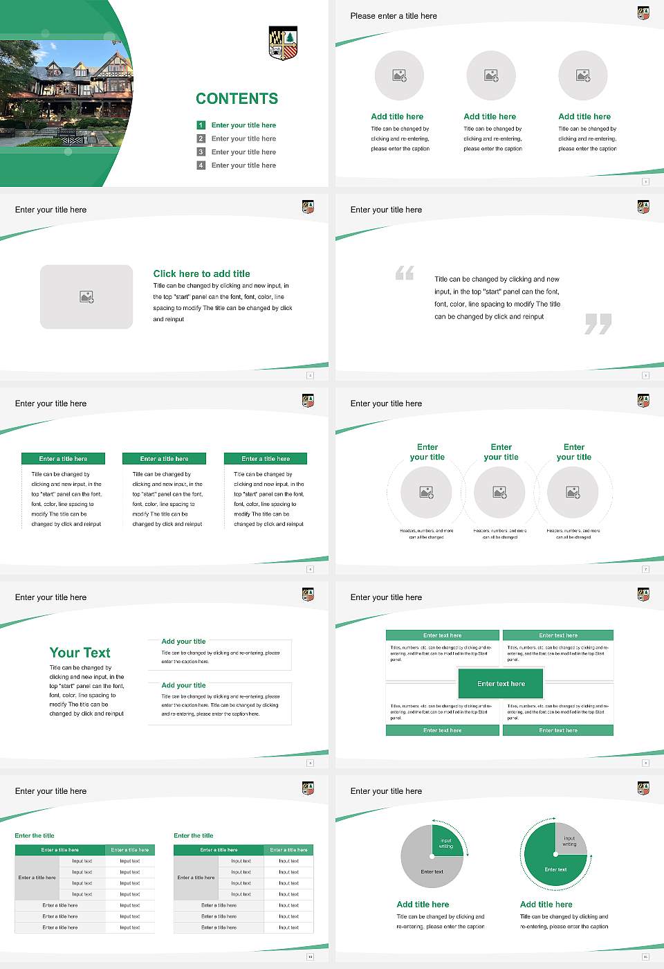 Loyola University Maryland Course/Courseware Creation PPT Template16:9 ratio PPT effect preview image2