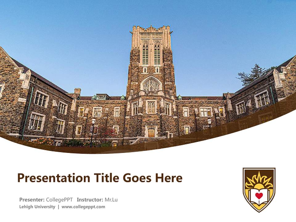 Lehigh University Course/Courseware Creation PPT Template4:3 ratio PPT effect preview image5