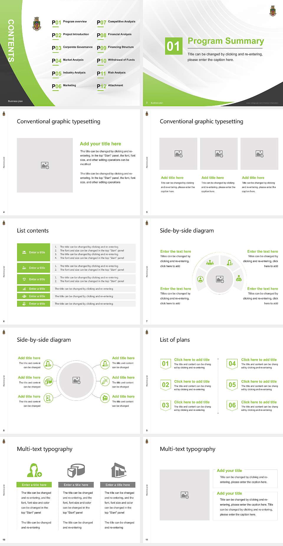 Life University Competition/Entrepreneurship Contest PPT Template4:3 ratio PPT effect preview image2
