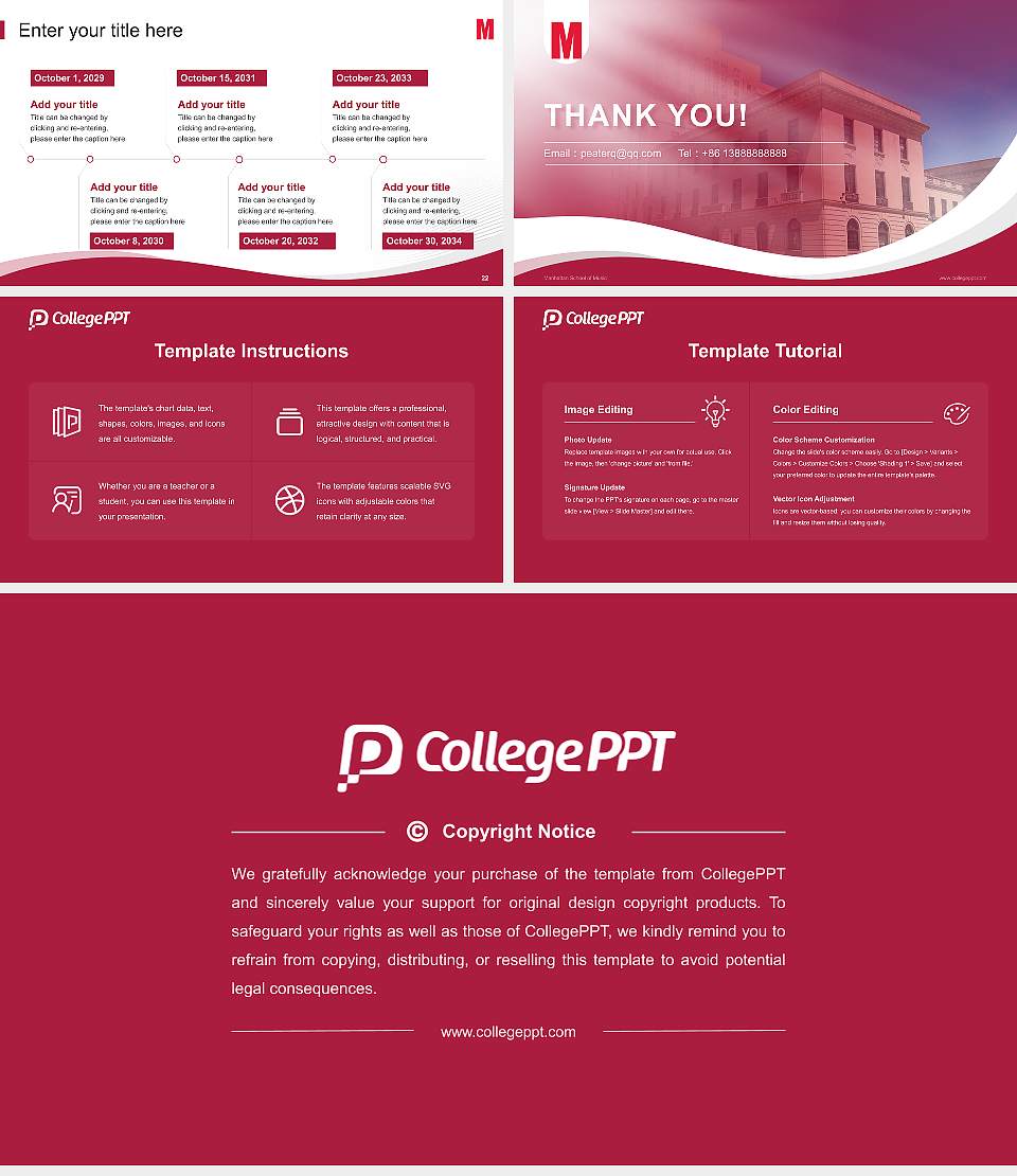 Manhattan School of Music Lecture Sharing and Networking Event PPT Template16:9 ratio PPT effect preview image4