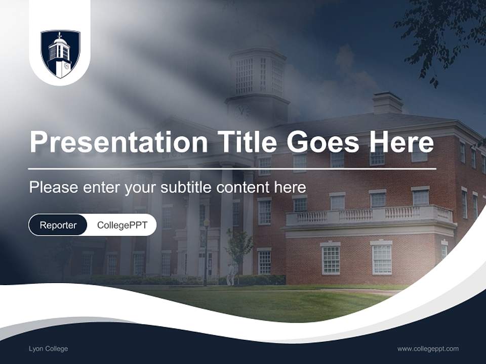 Lyon College Lecture Sharing and Networking Event PPT Template4:3 ratio PPT effect preview image4