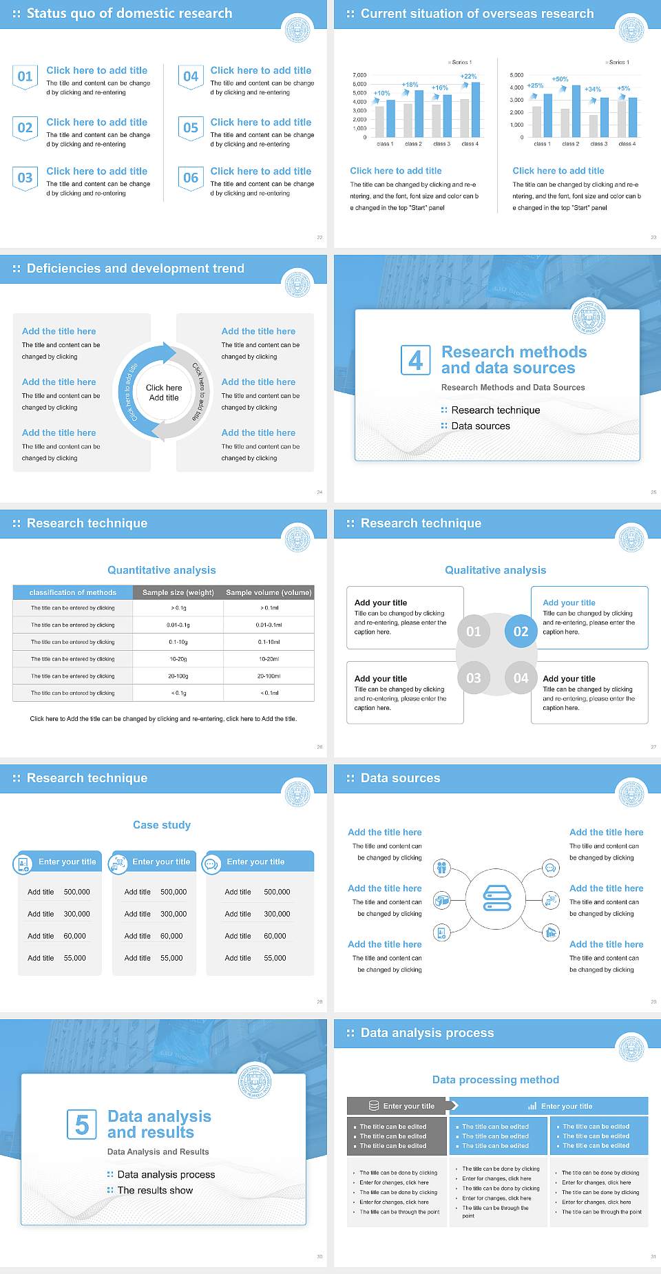 Long Island University Graduation Thesis Defense PPT Template4:3 ratio PPT effect preview image4