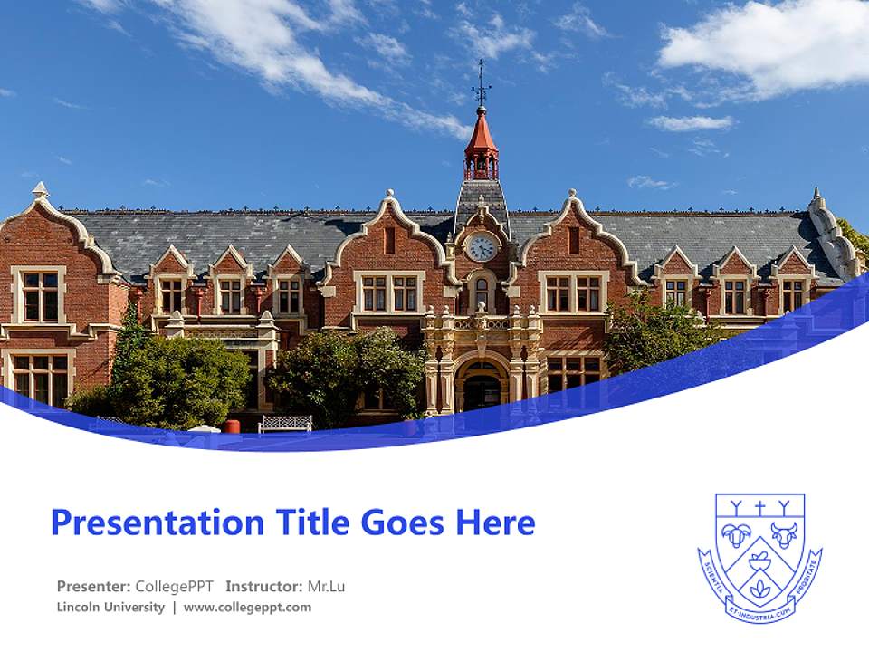Lincoln University Course/Courseware Creation PPT Template4:3 ratio PPT effect preview image5