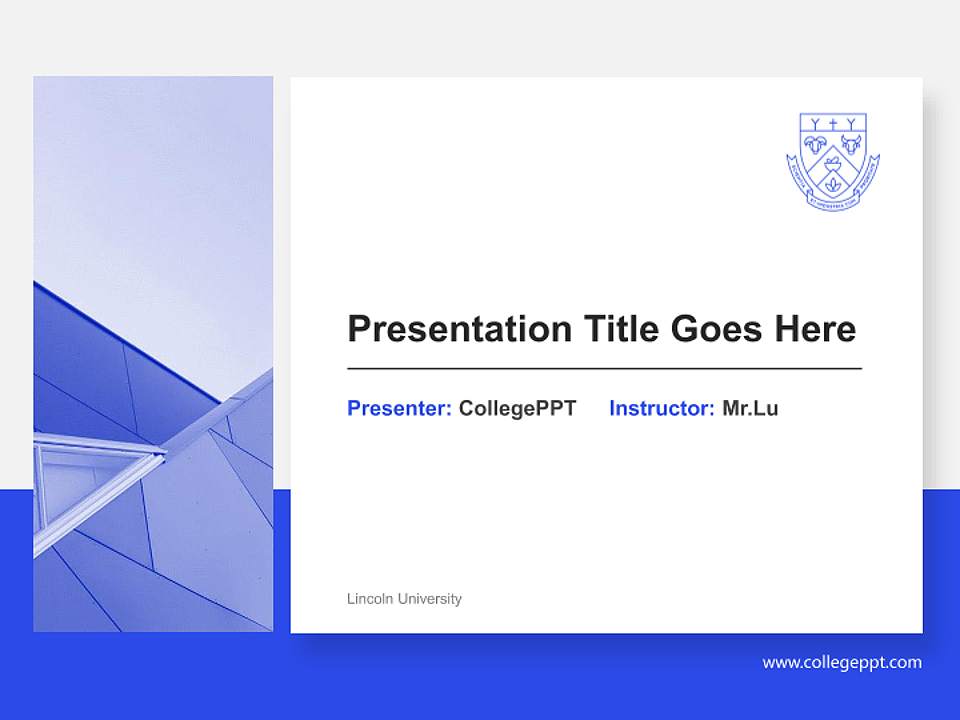 Lincoln University General Purpose PPT Template4:3 ratio PPT effect preview image6