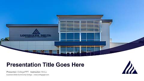 Louisiana Delta Community College Course/Courseware Creation PPT Template