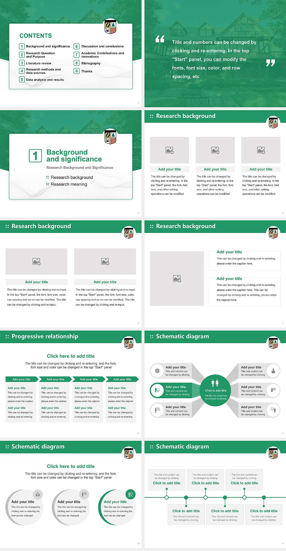 Loyola University Maryland Graduation Thesis Defense PPT Template4:3 ratio PPT effect preview image2