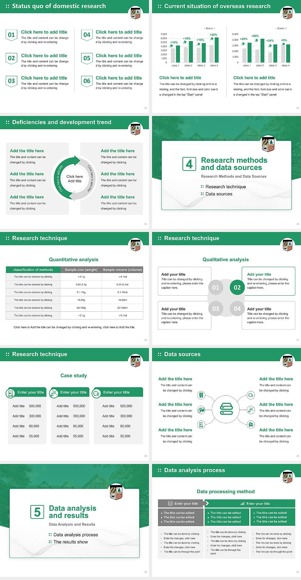 Loyola University Maryland Graduation Thesis Defense PPT Template4:3 ratio PPT effect preview image4