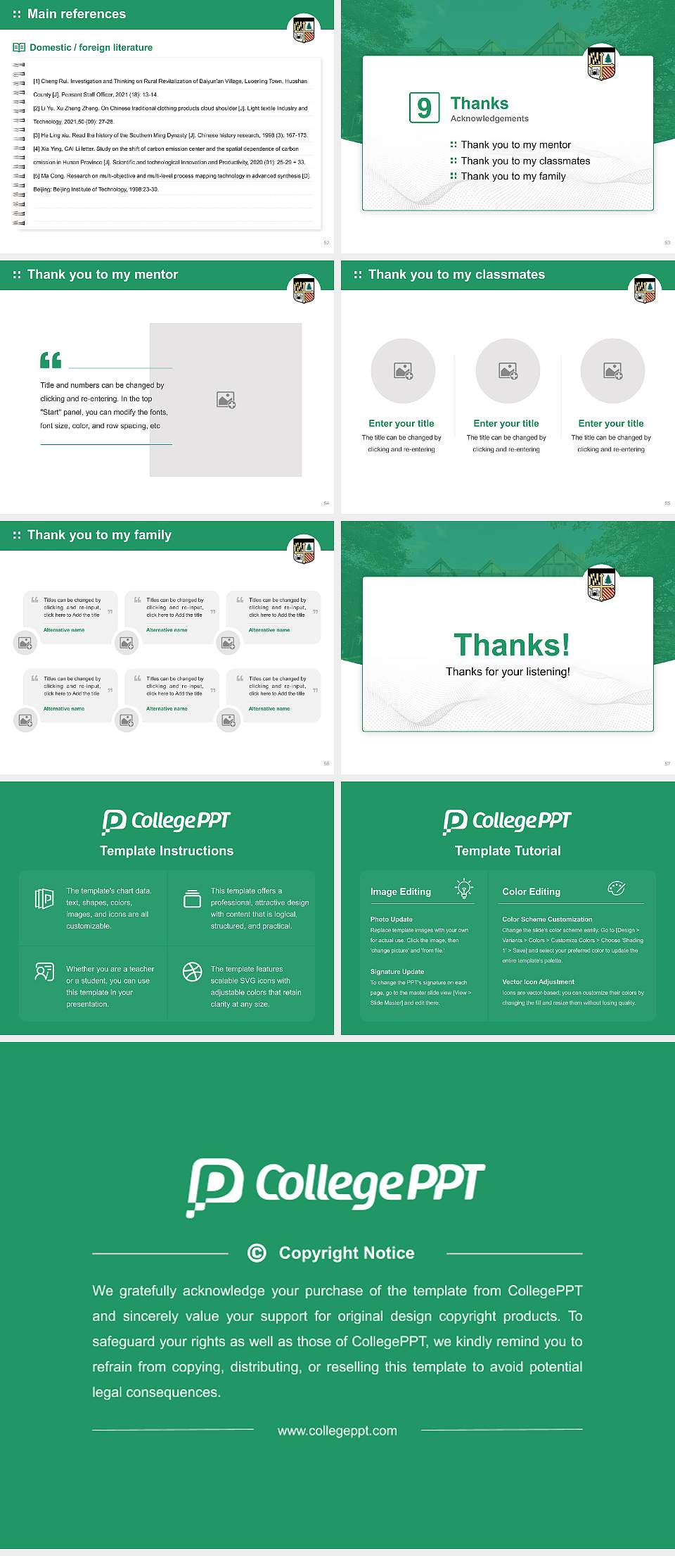 Loyola University Maryland Graduation Thesis Defense PPT Template4:3 ratio PPT effect preview image7