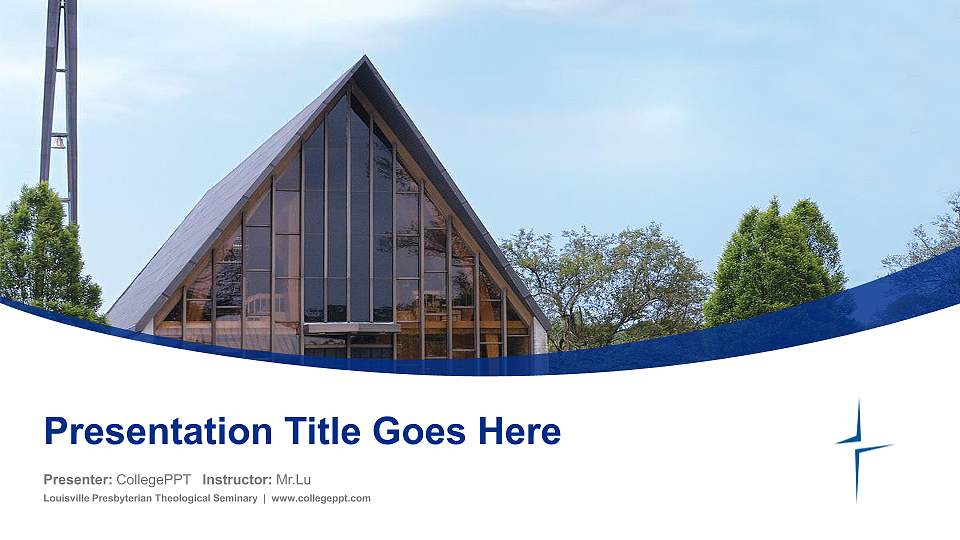 Louisville Presbyterian Theological Seminary Course/Courseware Creation PPT Template16:9 ratio PPT effect preview image