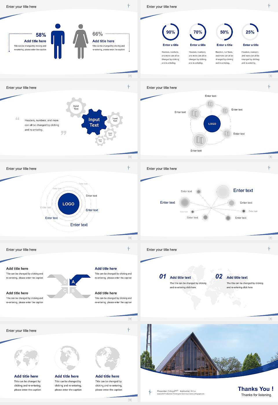 Louisville Presbyterian Theological Seminary Course/Courseware Creation PPT Template16:9 ratio PPT effect preview image4