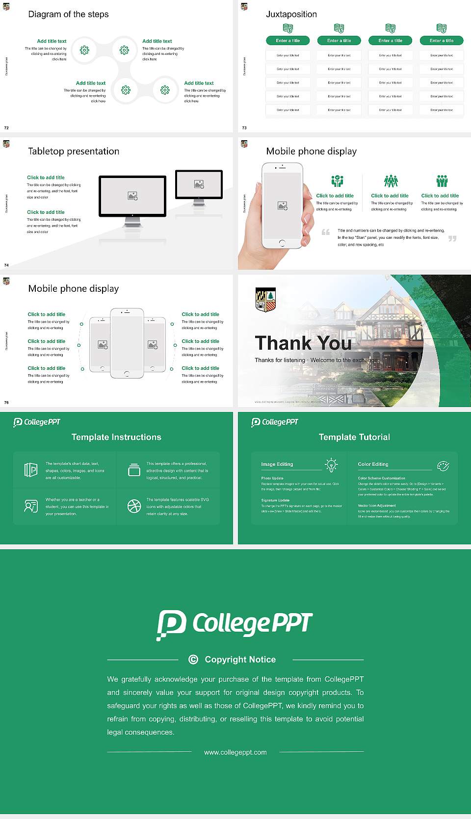 Loyola University Maryland Competition/Entrepreneurship Contest PPT Template16:9 ratio PPT effect preview image9