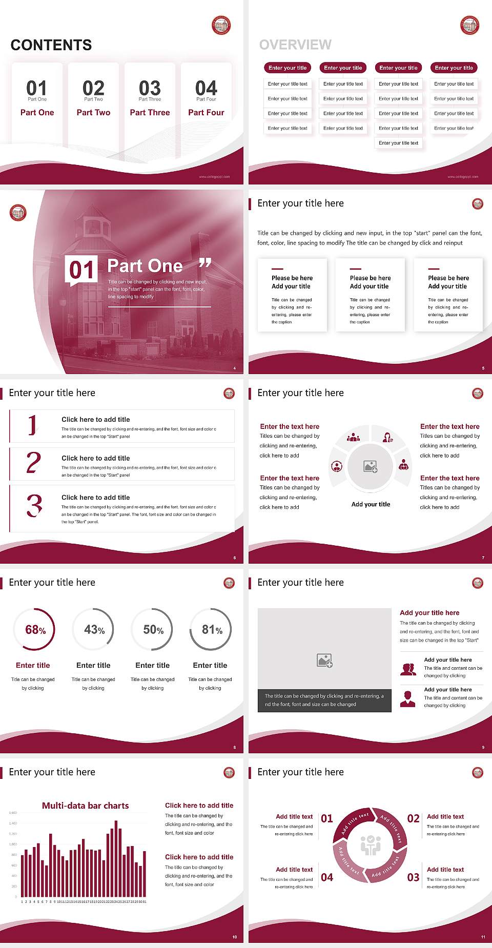 Lock Haven University Lecture Sharing and Networking Event PPT Template4:3 ratio PPT effect preview image2
