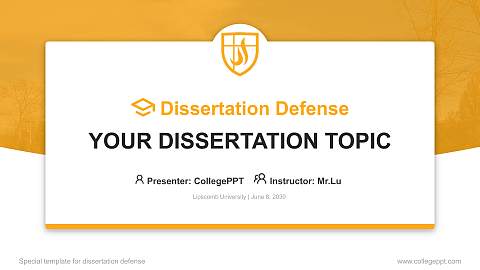 Lipscomb University Graduation Thesis Defense PPT Template