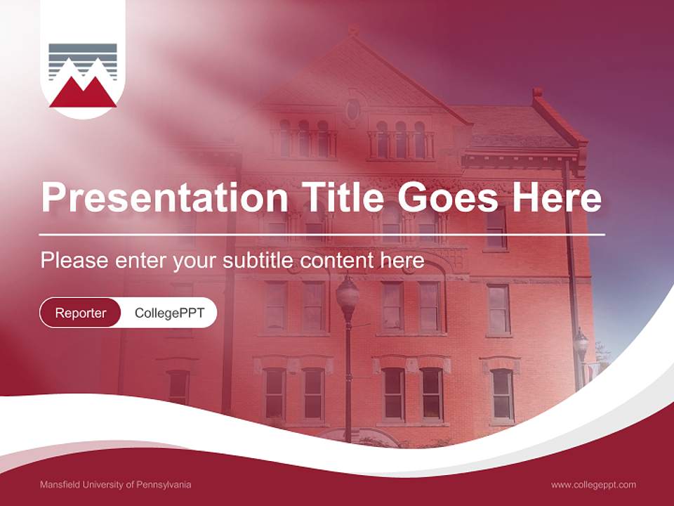 Mansfield University of Pennsylvania Lecture Sharing and Networking Event PPT Template4:3 ratio PPT effect preview image4